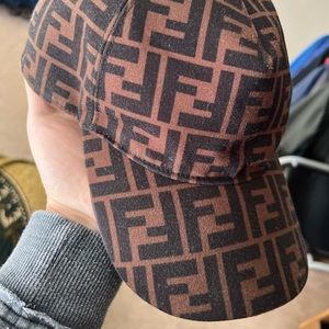 FENDI Baseball Cap, Brown & Black Great Condition